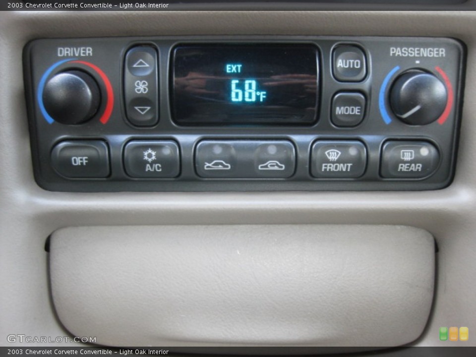 Light Oak Interior Controls for the 2003 Chevrolet Corvette Convertible #82225065