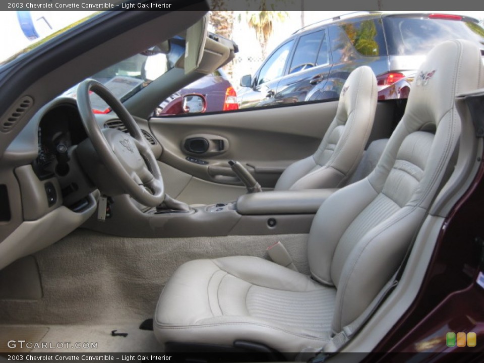 Light Oak Interior Front Seat for the 2003 Chevrolet Corvette Convertible #82225107