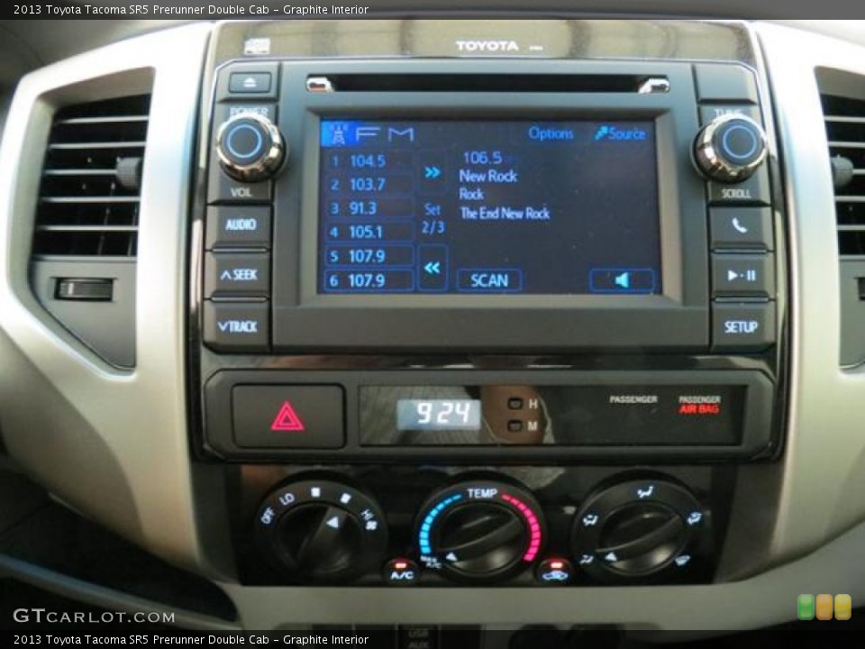 Graphite Interior Controls for the 2013 Toyota Tacoma SR5 Prerunner Double Cab #82225876
