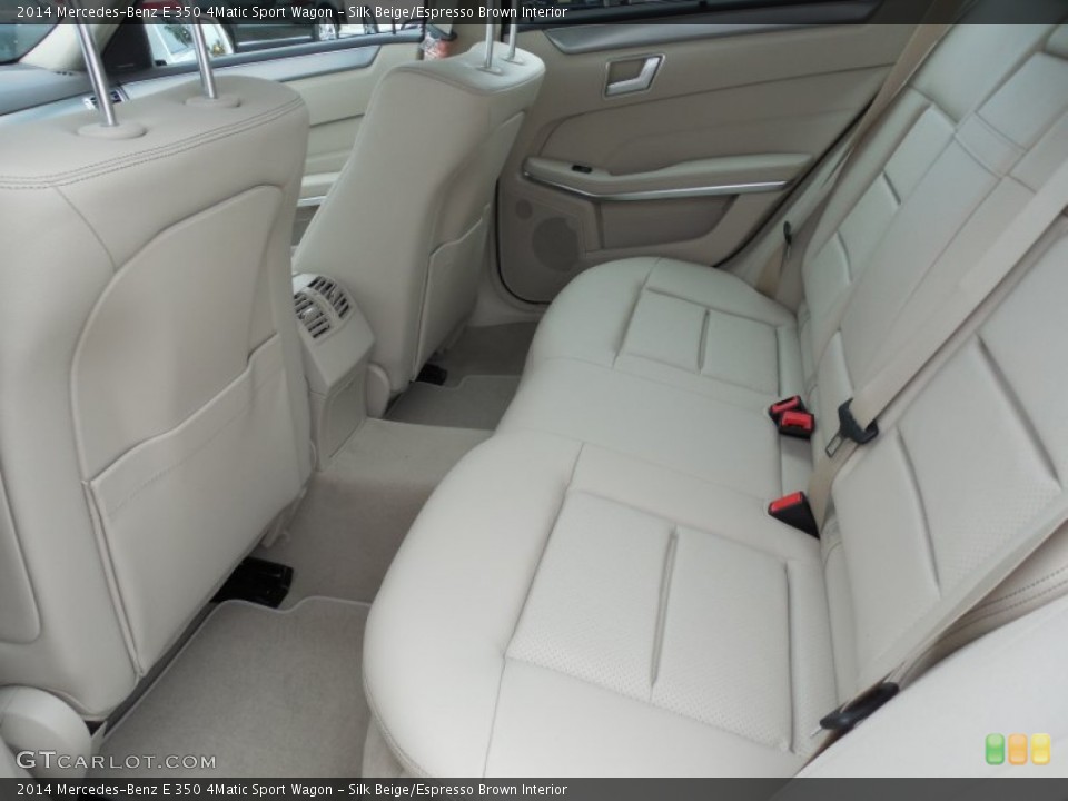 Silk Beige/Espresso Brown Interior Rear Seat for the 2014 Mercedes-Benz E 350 4Matic Sport Wagon #82226394