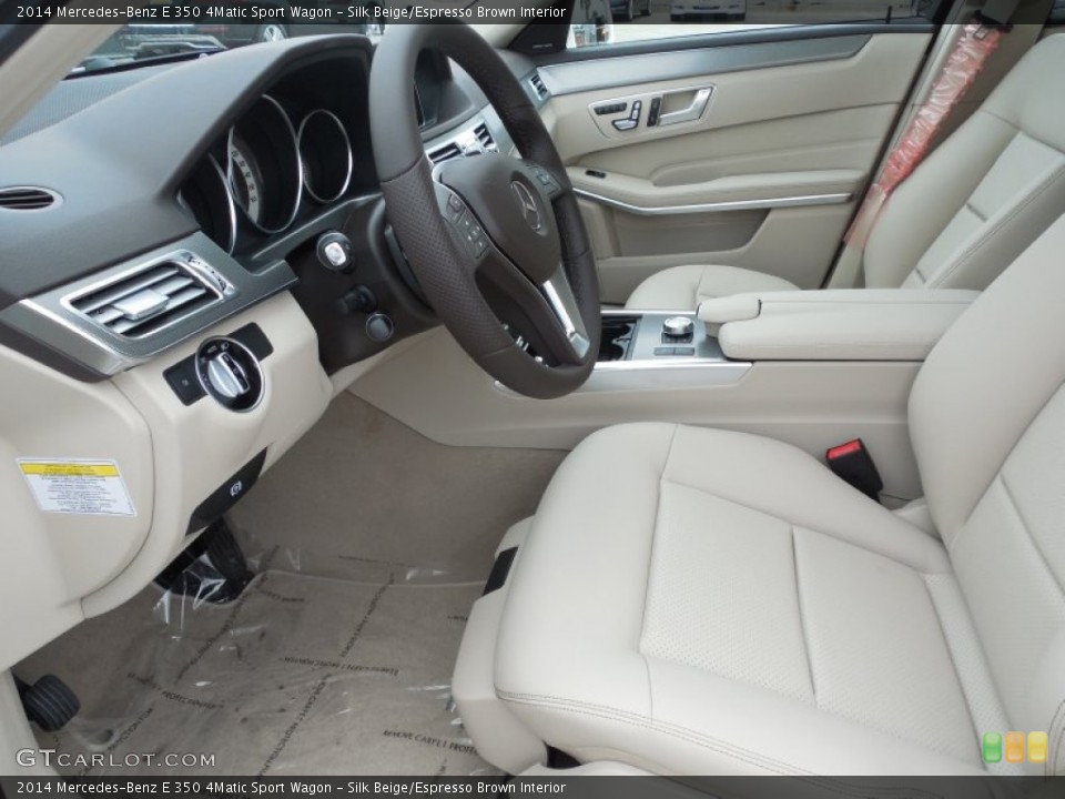 Silk Beige/Espresso Brown Interior Photo for the 2014 Mercedes-Benz E 350 4Matic Sport Wagon #82226420