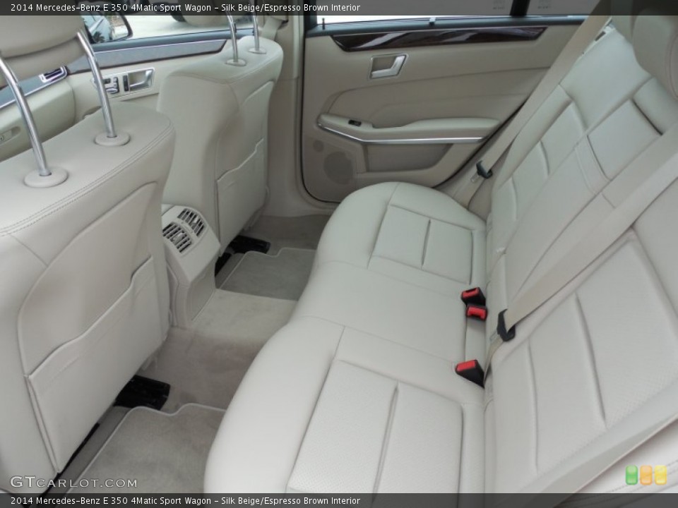 Silk Beige/Espresso Brown Interior Rear Seat for the 2014 Mercedes-Benz E 350 4Matic Sport Wagon #82226920