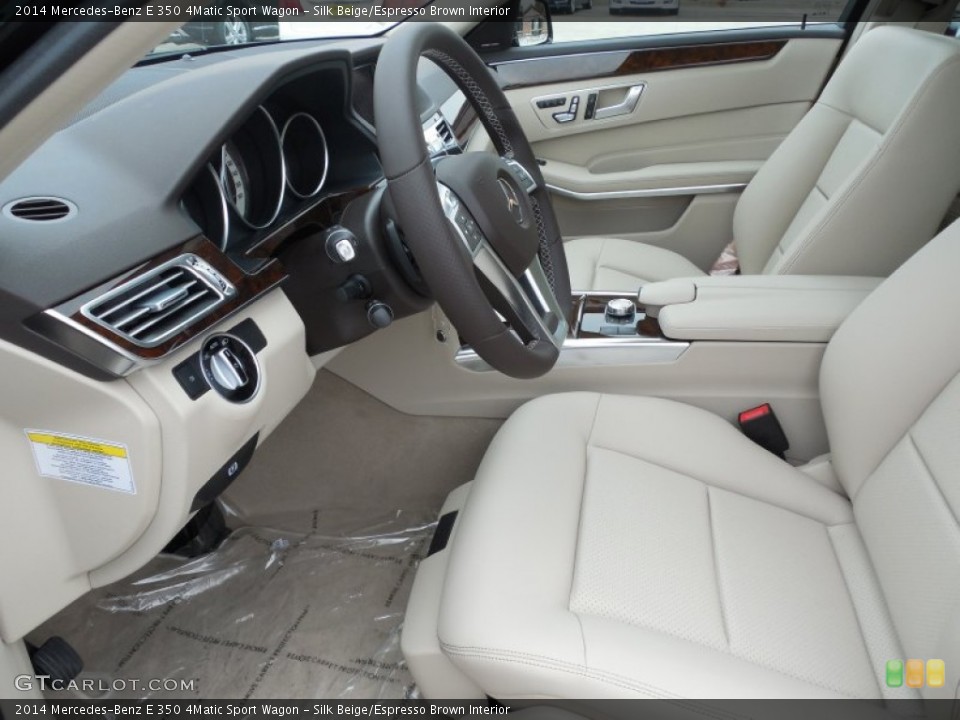 Silk Beige/Espresso Brown Interior Front Seat for the 2014 Mercedes-Benz E 350 4Matic Sport Wagon #82226950