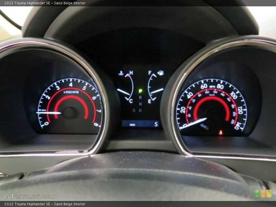 Sand Beige Interior Gauges for the 2013 Toyota Highlander SE #82228471