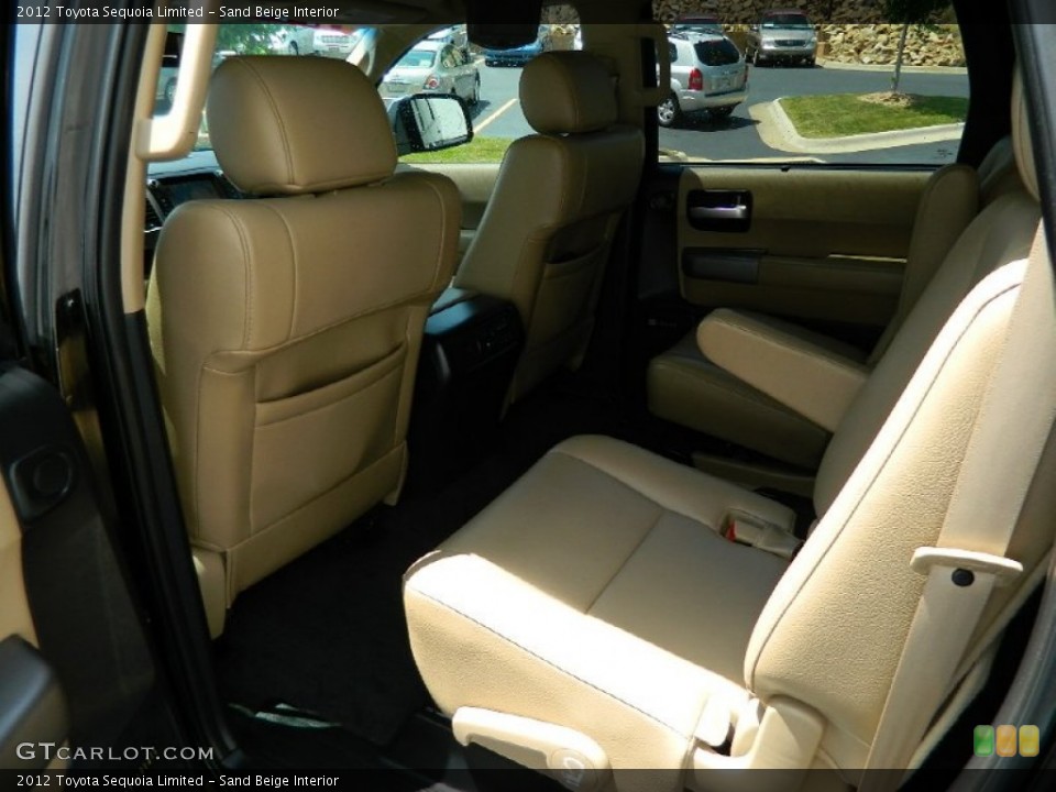 Sand Beige Interior Rear Seat for the 2012 Toyota Sequoia Limited #82229775