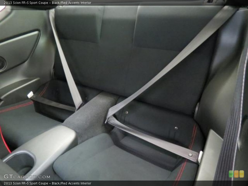 Black/Red Accents Interior Rear Seat for the 2013 Scion FR-S Sport Coupe #82230866