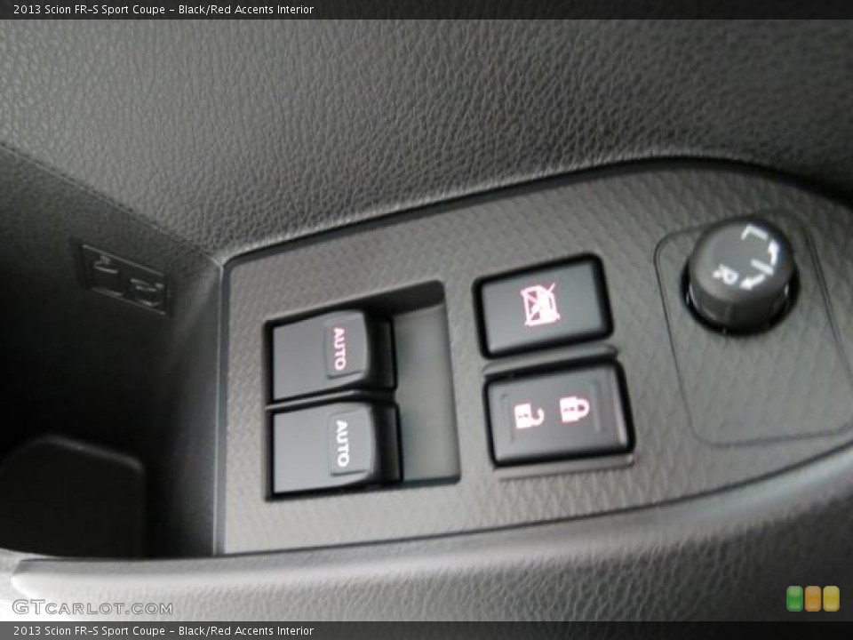 Black/Red Accents Interior Controls for the 2013 Scion FR-S Sport Coupe #82230924