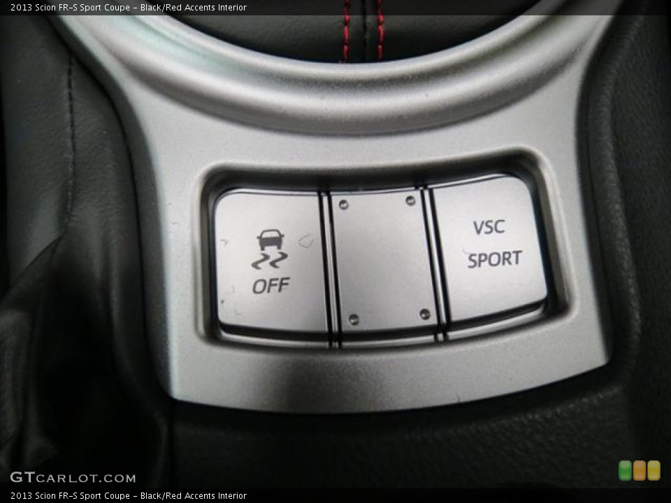 Black/Red Accents Interior Controls for the 2013 Scion FR-S Sport Coupe #82230996