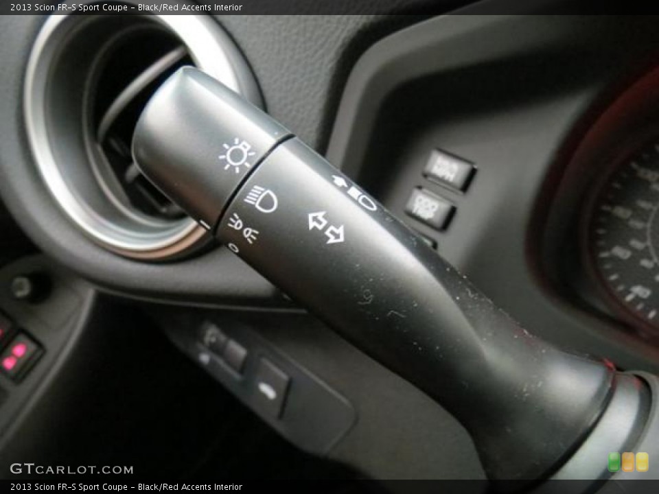 Black/Red Accents Interior Controls for the 2013 Scion FR-S Sport Coupe #82231022