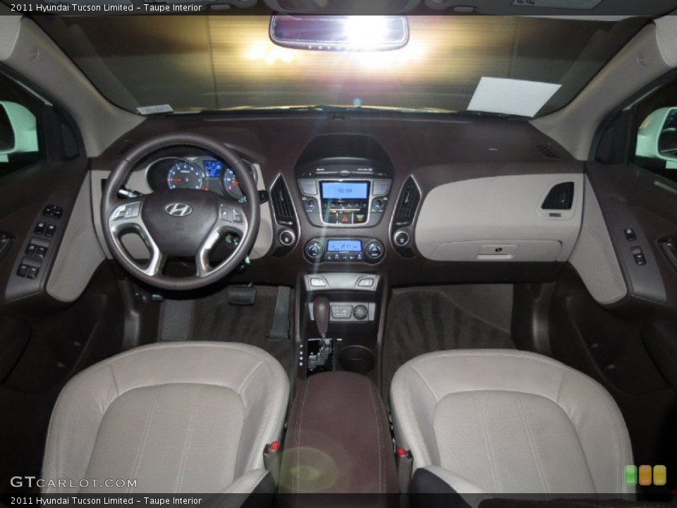 Taupe Interior Dashboard for the 2011 Hyundai Tucson Limited #82233523