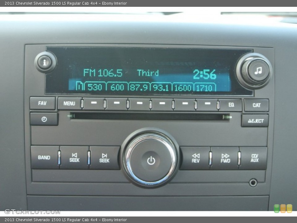 Ebony Interior Audio System for the 2013 Chevrolet Silverado 1500 LS Regular Cab 4x4 #82235640