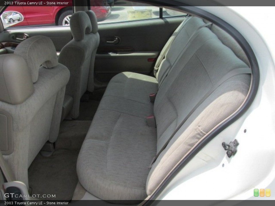 Stone Interior Rear Seat for the 2003 Toyota Camry LE #82238082