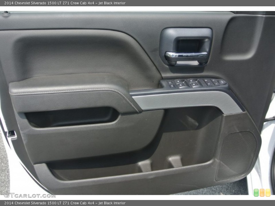 Jet Black Interior Door Panel for the 2014 Chevrolet Silverado 1500 LT Z71 Crew Cab 4x4 #82238112