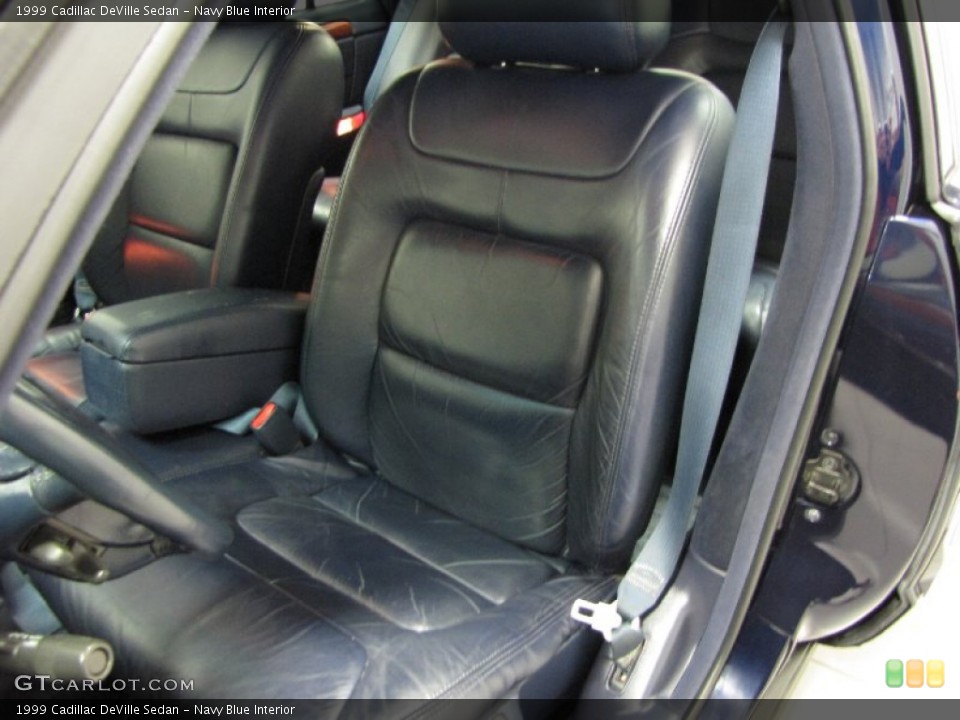 Navy Blue Interior Front Seat for the 1999 Cadillac DeVille Sedan #82238586