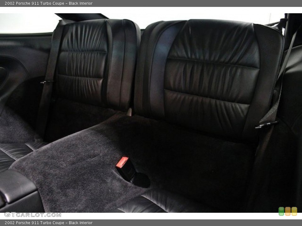 Black Interior Rear Seat for the 2002 Porsche 911 Turbo Coupe #82240555