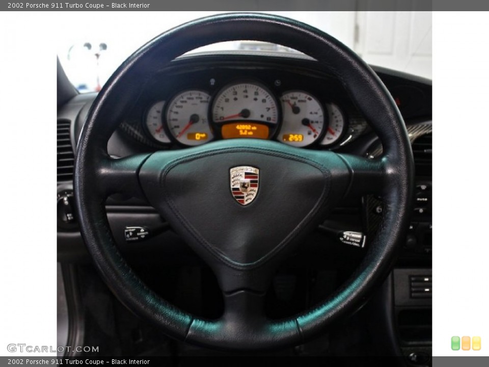 Black Interior Steering Wheel for the 2002 Porsche 911 Turbo Coupe #82240707