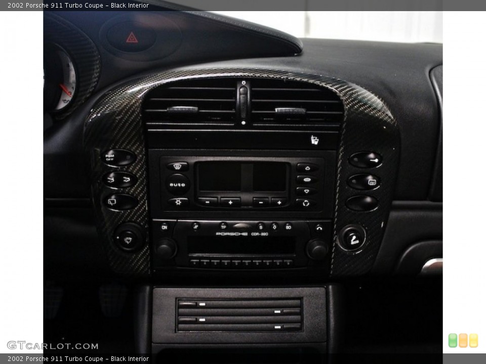 Black Interior Controls for the 2002 Porsche 911 Turbo Coupe #82240788