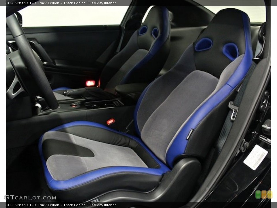 Track Edition Blue/Gray Interior Front Seat for the 2014 Nissan GT-R Track Edition #82241786