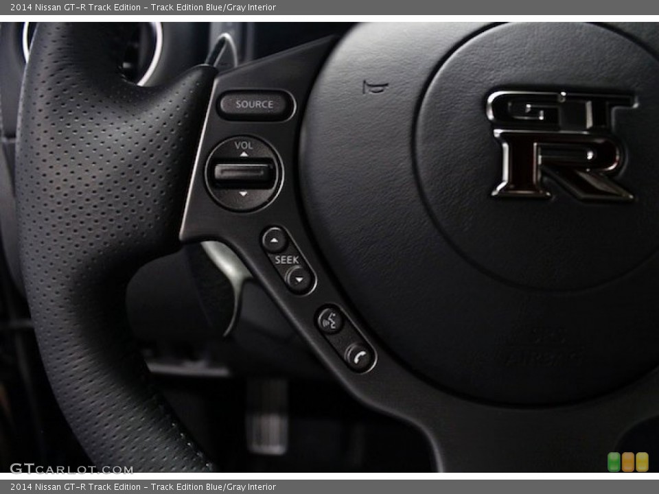 Track Edition Blue/Gray Interior Controls for the 2014 Nissan GT-R Track Edition #82241979