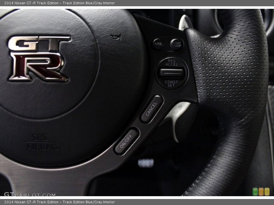 Track Edition Blue/Gray Interior Controls for the 2014 Nissan GT-R Track Edition #82242003