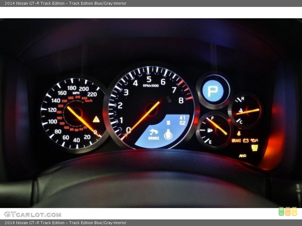 Track Edition Blue/Gray Interior Gauges for the 2014 Nissan GT-R Track Edition #82242041