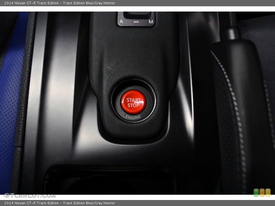Track Edition Blue/Gray Interior Controls for the 2014 Nissan GT-R Track Edition #82242240