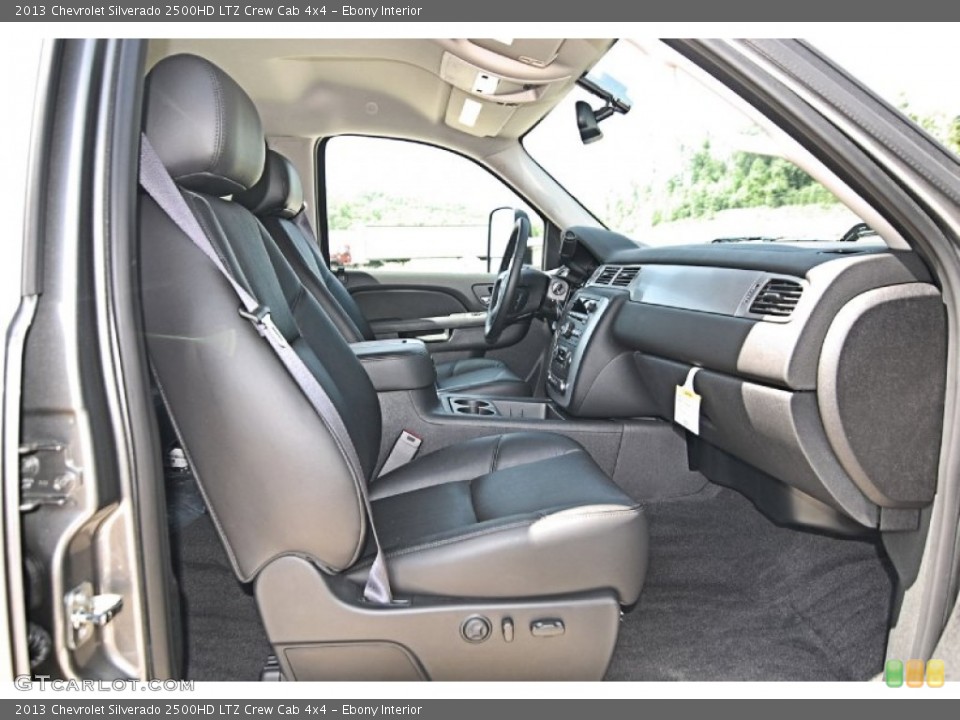 Ebony Interior Front Seat for the 2013 Chevrolet Silverado 2500HD LTZ Crew Cab 4x4 #82243245