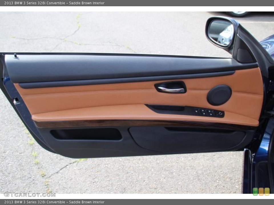 Saddle Brown Interior Door Panel for the 2013 BMW 3 Series 328i Convertible #82243550