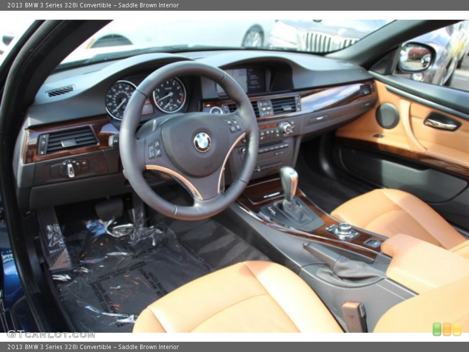 Saddle Brown Interior Prime Interior for the 2013 BMW 3 Series 328i Convertible #82243572