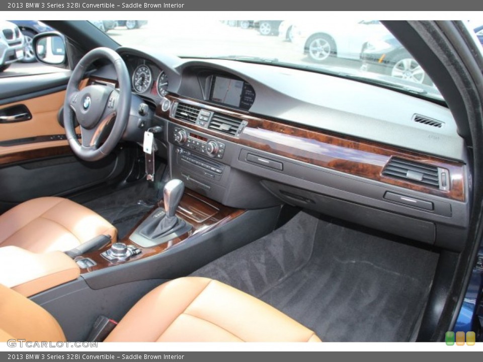 Saddle Brown Interior Dashboard for the 2013 BMW 3 Series 328i Convertible #82243866