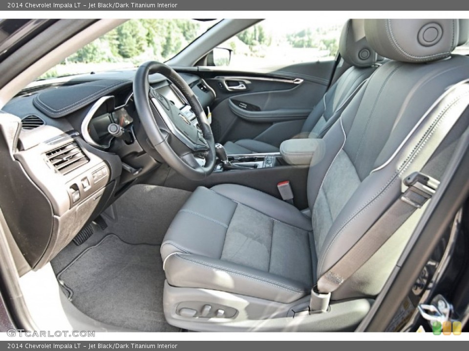 Jet Black/Dark Titanium Interior Front Seat for the 2014 Chevrolet Impala LT #82243904