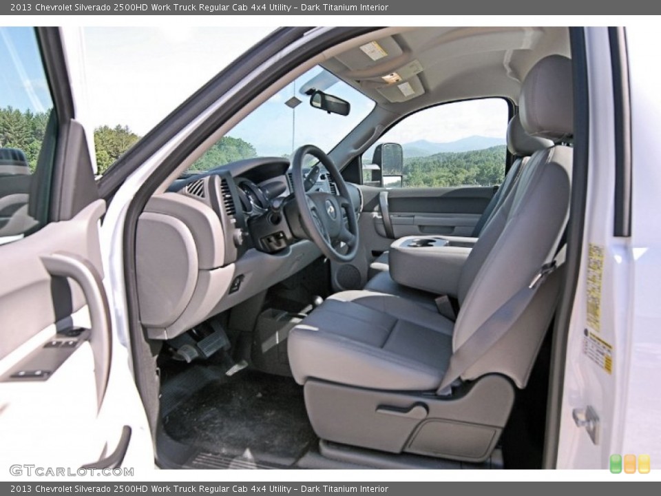 Dark Titanium Interior Photo for the 2013 Chevrolet Silverado 2500HD Work Truck Regular Cab 4x4 Utility #82244676