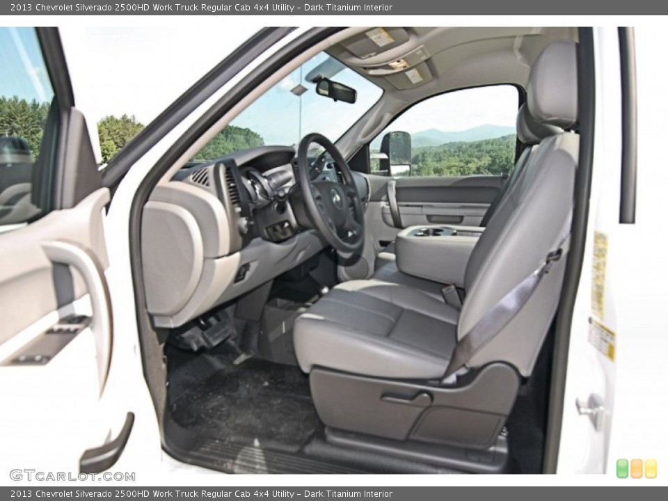 Dark Titanium Interior Photo for the 2013 Chevrolet Silverado 2500HD Work Truck Regular Cab 4x4 Utility #82244697