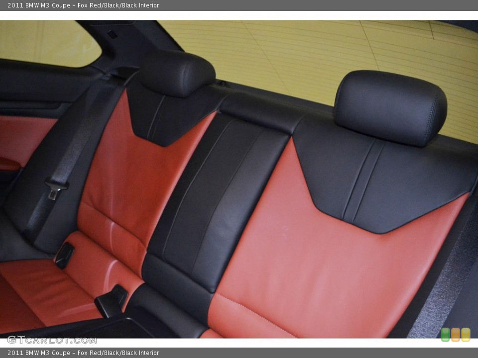 Fox Red/Black/Black Interior Rear Seat for the 2011 BMW M3 Coupe #82248042
