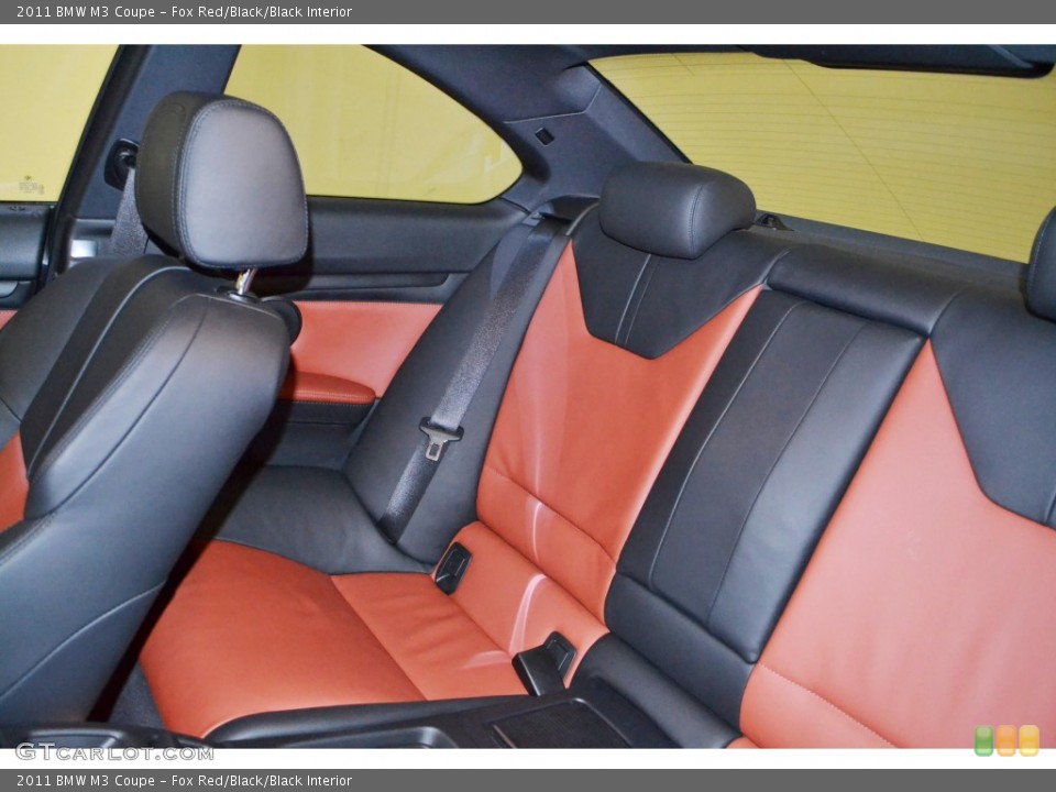 Fox Red/Black/Black Interior Rear Seat for the 2011 BMW M3 Coupe #82248093
