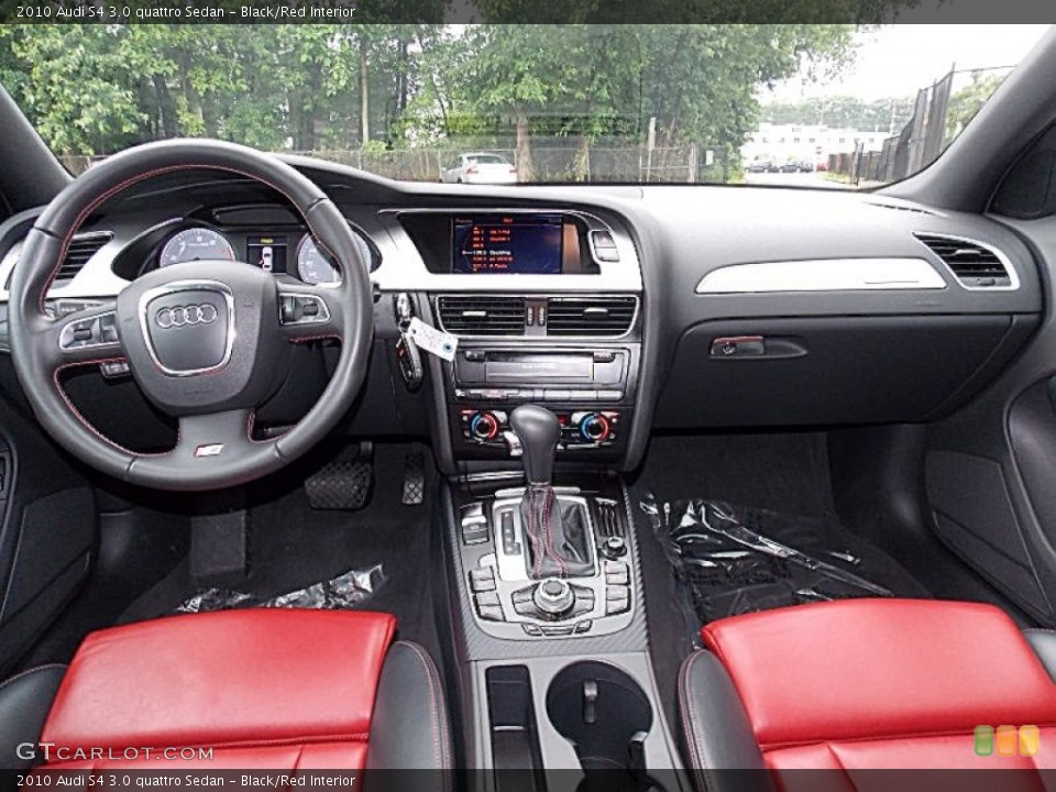 Black/Red Interior Dashboard for the 2010 Audi S4 3.0 quattro Sedan #82250203