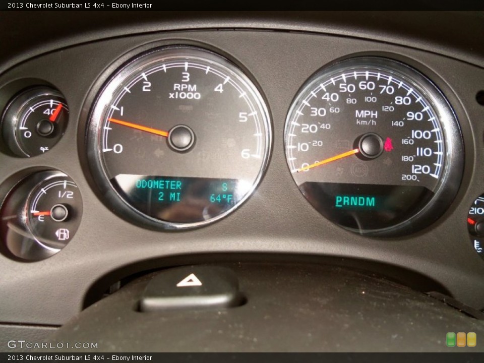 Ebony Interior Gauges for the 2013 Chevrolet Suburban LS 4x4 #82250460
