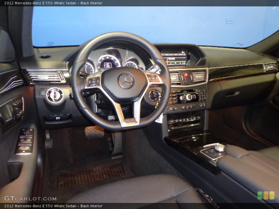 Black Interior Dashboard for the 2012 Mercedes-Benz E 550 4Matic Sedan #82250532