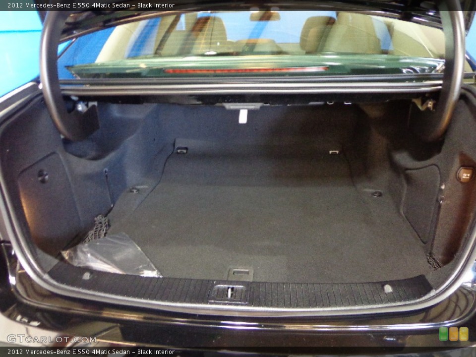 Black Interior Trunk for the 2012 Mercedes-Benz E 550 4Matic Sedan #82250604