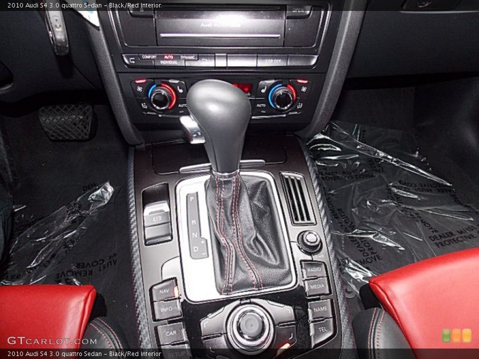 Black/Red Interior Transmission for the 2010 Audi S4 3.0 quattro Sedan #82250691