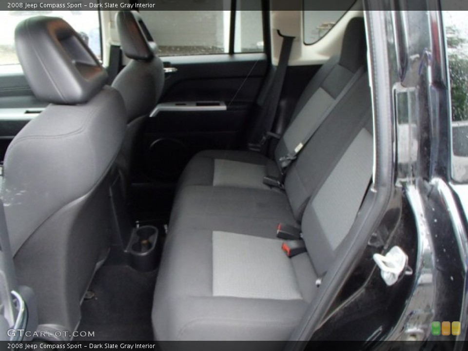 Dark Slate Gray Interior Rear Seat for the 2008 Jeep Compass Sport #82251698