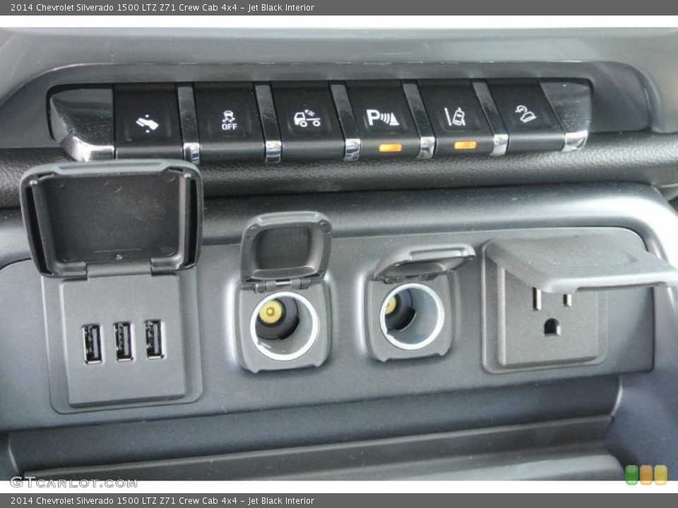 Jet Black Interior Controls for the 2014 Chevrolet Silverado 1500 LTZ Z71 Crew Cab 4x4 #82251835