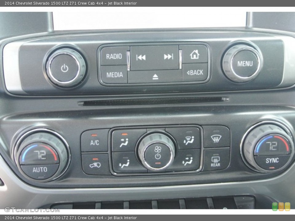 Jet Black Interior Controls for the 2014 Chevrolet Silverado 1500 LTZ Z71 Crew Cab 4x4 #82251855