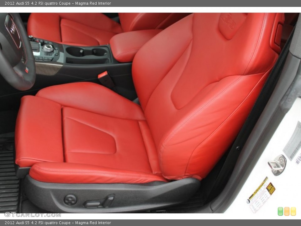 Magma Red Interior Front Seat for the 2012 Audi S5 4.2 FSI quattro Coupe #82252818