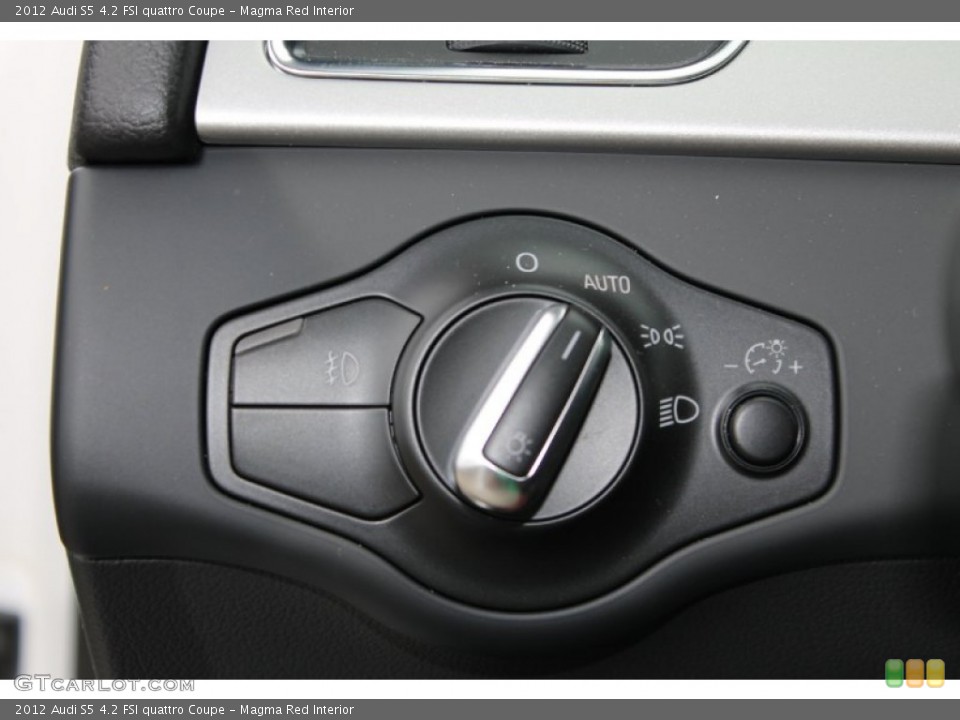 Magma Red Interior Controls for the 2012 Audi S5 4.2 FSI quattro Coupe #82252879