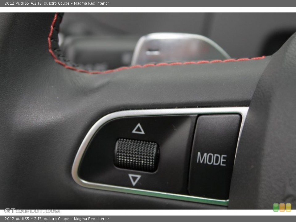 Magma Red Interior Controls for the 2012 Audi S5 4.2 FSI quattro Coupe #82252896