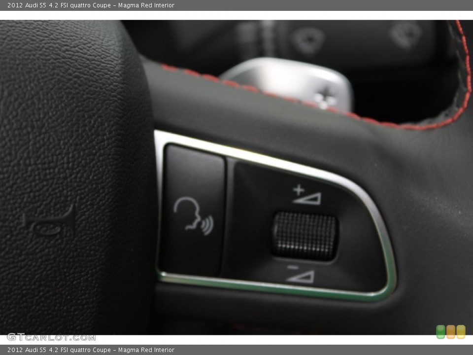 Magma Red Interior Controls for the 2012 Audi S5 4.2 FSI quattro Coupe #82252917