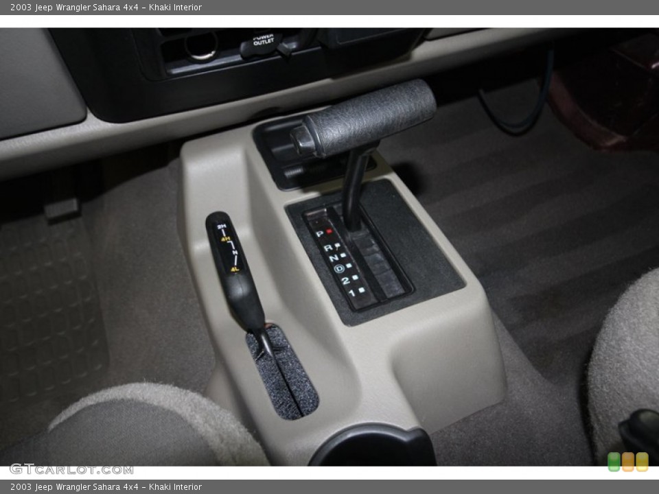 Khaki Interior Transmission for the 2003 Jeep Wrangler Sahara 4x4 #82253778