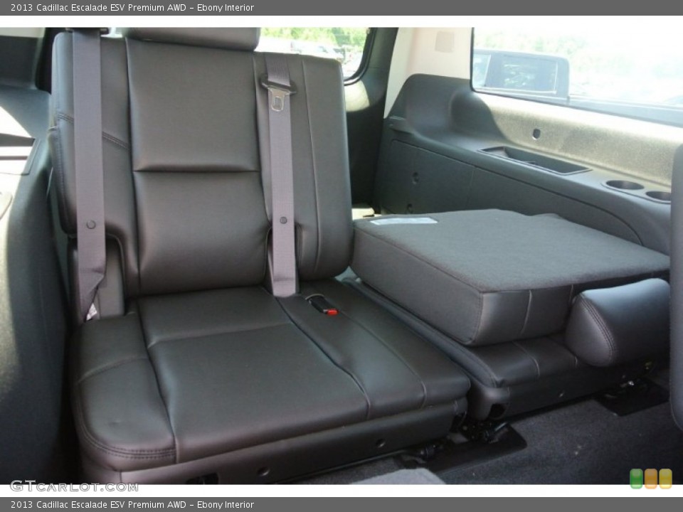 Ebony Interior Rear Seat for the 2013 Cadillac Escalade ESV Premium AWD #82256934