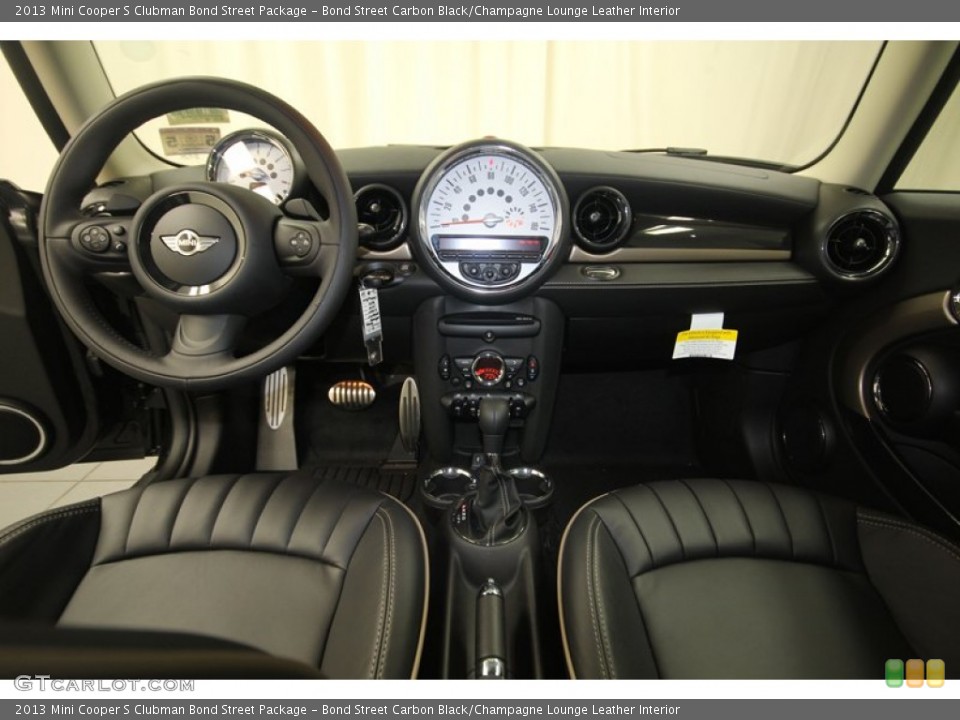 Bond Street Carbon Black/Champagne Lounge Leather Interior Dashboard for the 2013 Mini Cooper S Clubman Bond Street Package #82257861